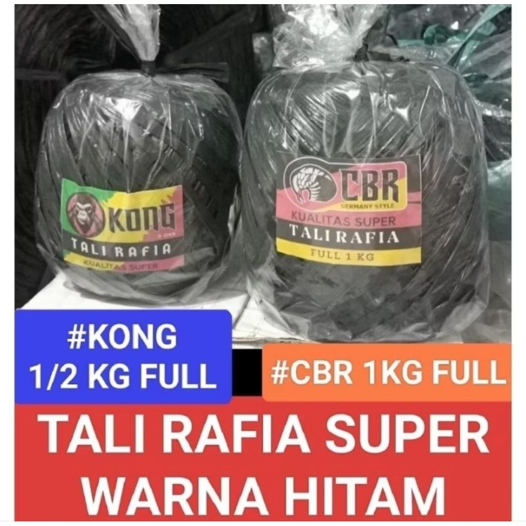 TALI RAFIA HITAM | Tali Plastik Hitam | Tali Rafia | Tali Hitam