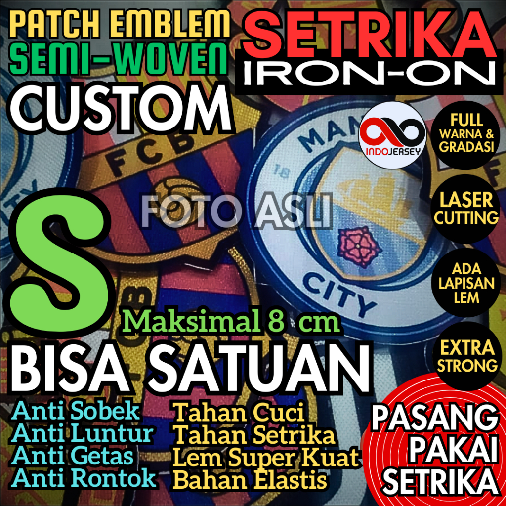 Pabrik labelpatch custom jersey bahan tatami hologran rubber karet dan PVC silikon desain 3D harga m