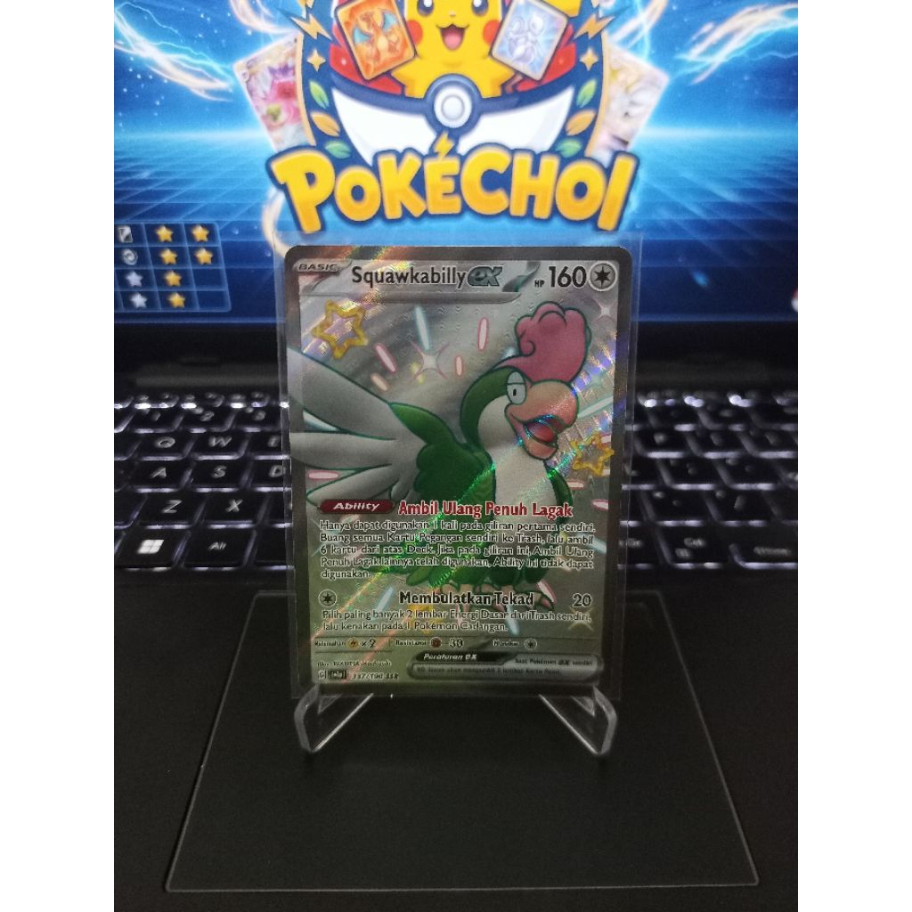 Squawkabilly ex - 337/190 SSR | TCG Pokemon Indonesia Harta Berkilau ex