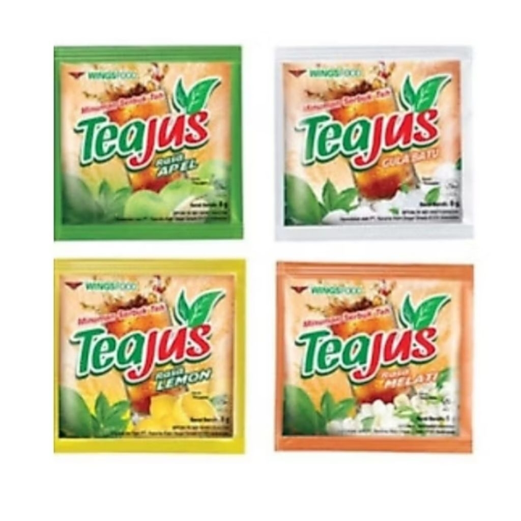 Minuman Sachet Rentengan Tea Jus (10 Sachet) Tea Jus Gula Batu Tea Jus Apel Tea Jus Melati Tea Jus L