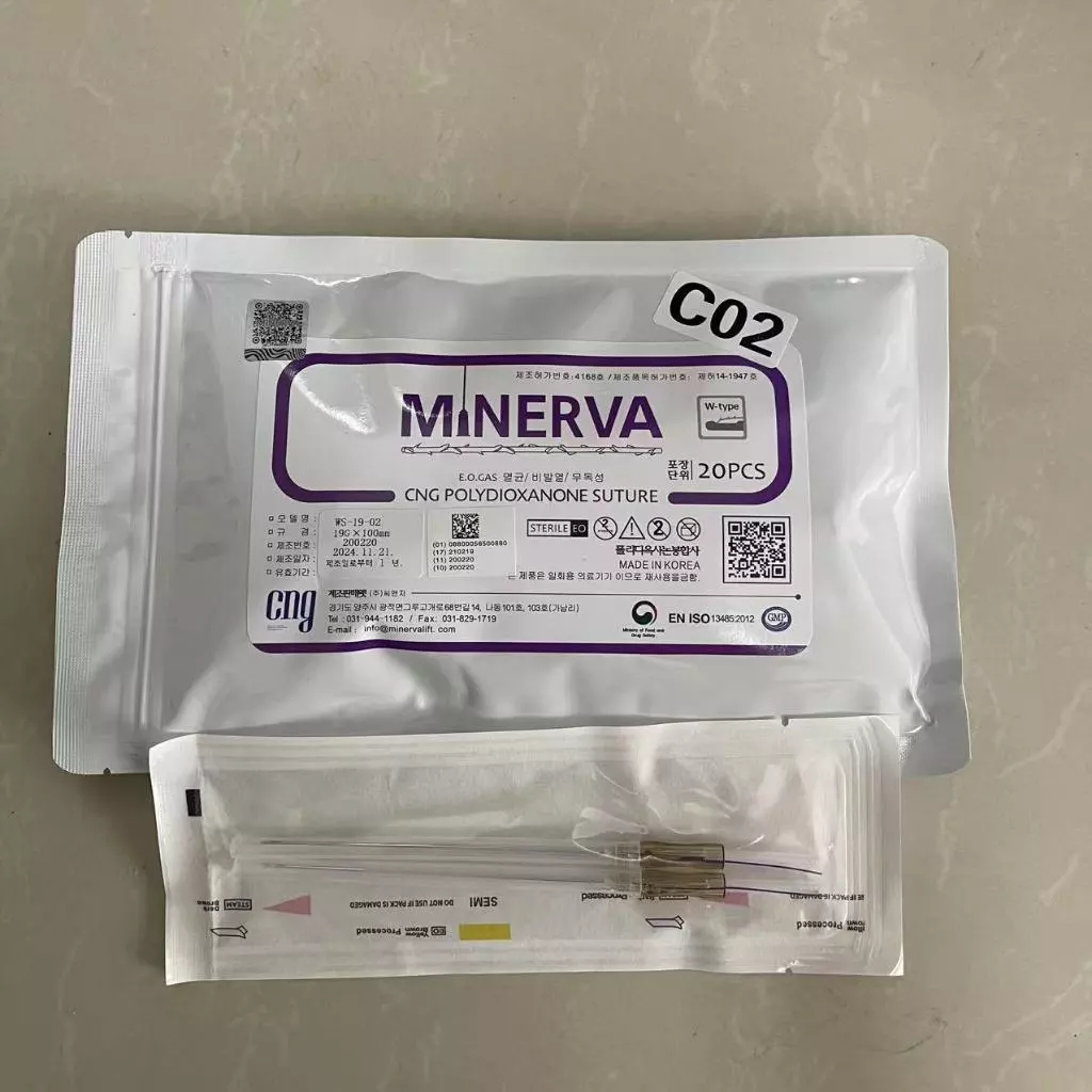 Minerva /Face Thread lift PCL PDO Korea Tanam Benang Wajah Ecer 20 PcsHarga baru tersedia sekarang