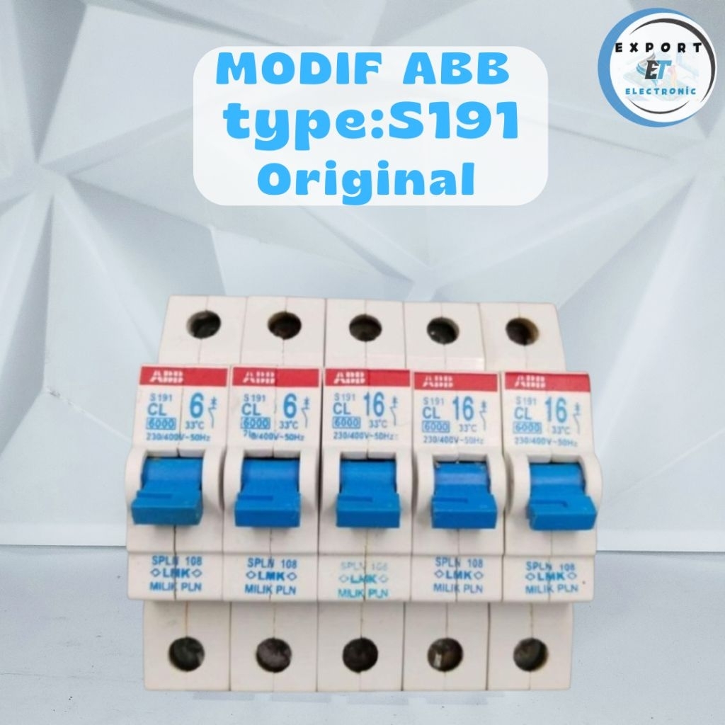 MCB ABB S191 Modif Anti Jeglek Modifikasi