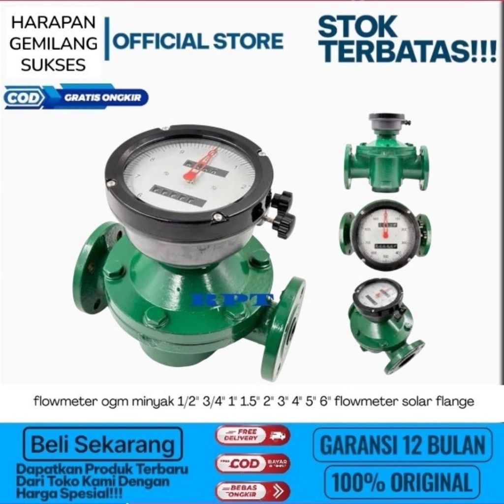 Flow meter Solar Flowmeter minyak 2inch Oval Gear Flow meter 2 inch