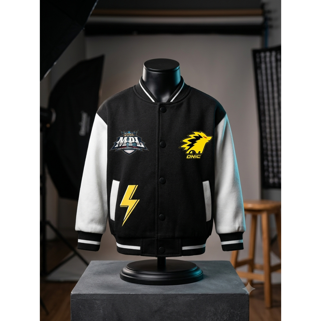Jaket varsity anak laki laki dan perempuan usia 2-12 tahun Jaket anak onic cowo keren Jaket baseball