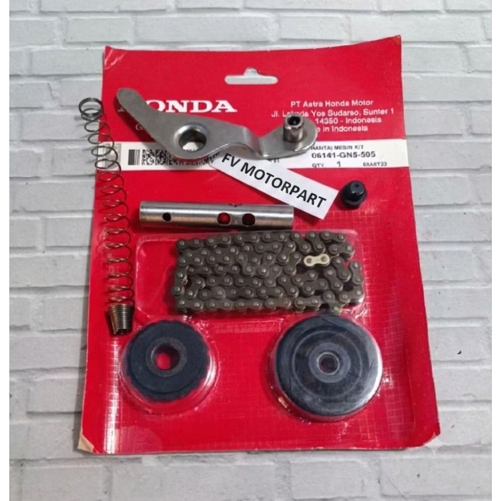 rantai rante keteng + suling + tensioner  grand / supra x