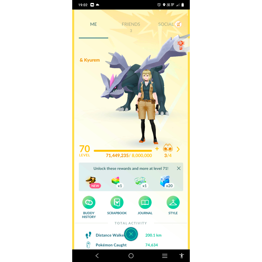Paket Pokemon Go Siap Pakai (Akun level 70) BG Fusion Solgaleo, Primal Groudon, Primal Kyogre, Mega 
