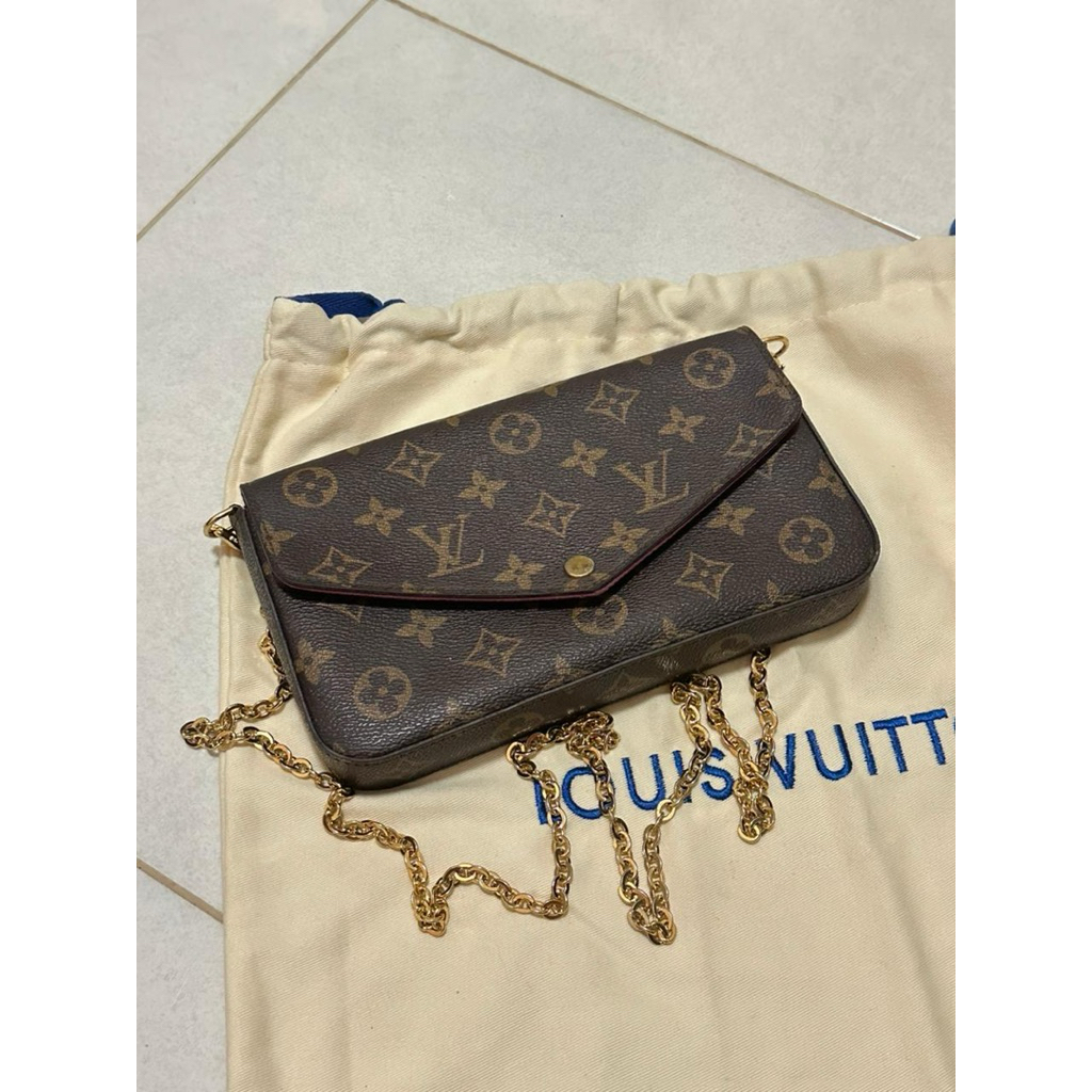 preloved tas bag lv louis vuitton felicie