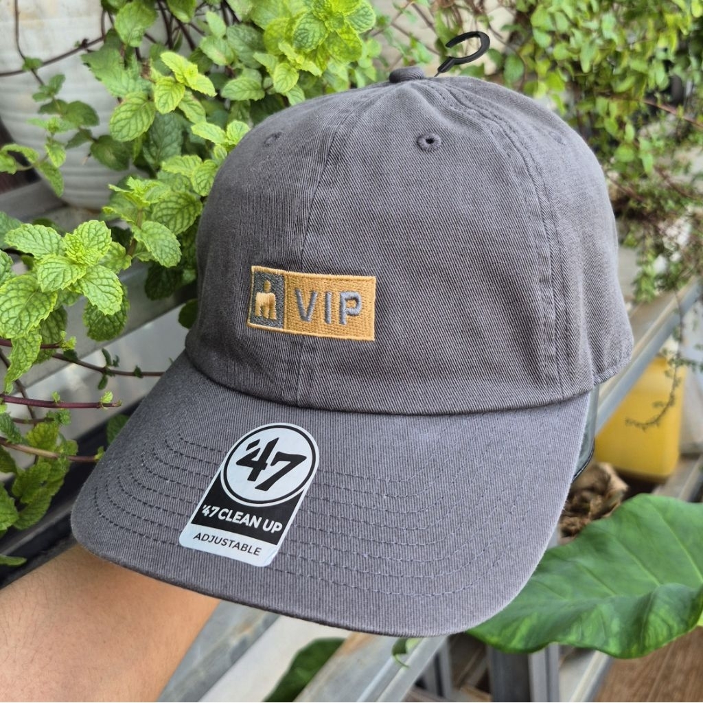 DEADSTOCK Topi VIP 47 Clean Up Abu-abu / Charcoal Grey