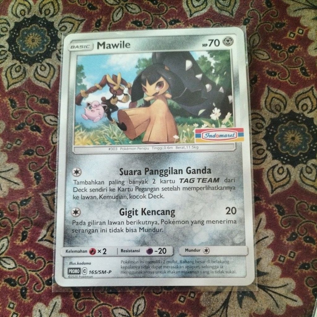 pokemon tcg MAWILE promo indomart