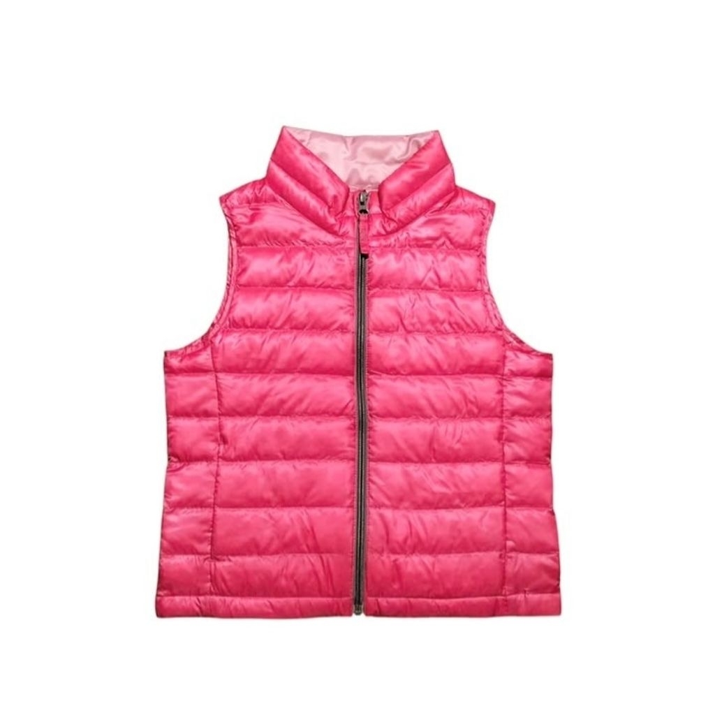 UNIQLO kids women vest puffer ultralight bulu angsa tipis size 120 fit 5 - 6 th (P44xL39)