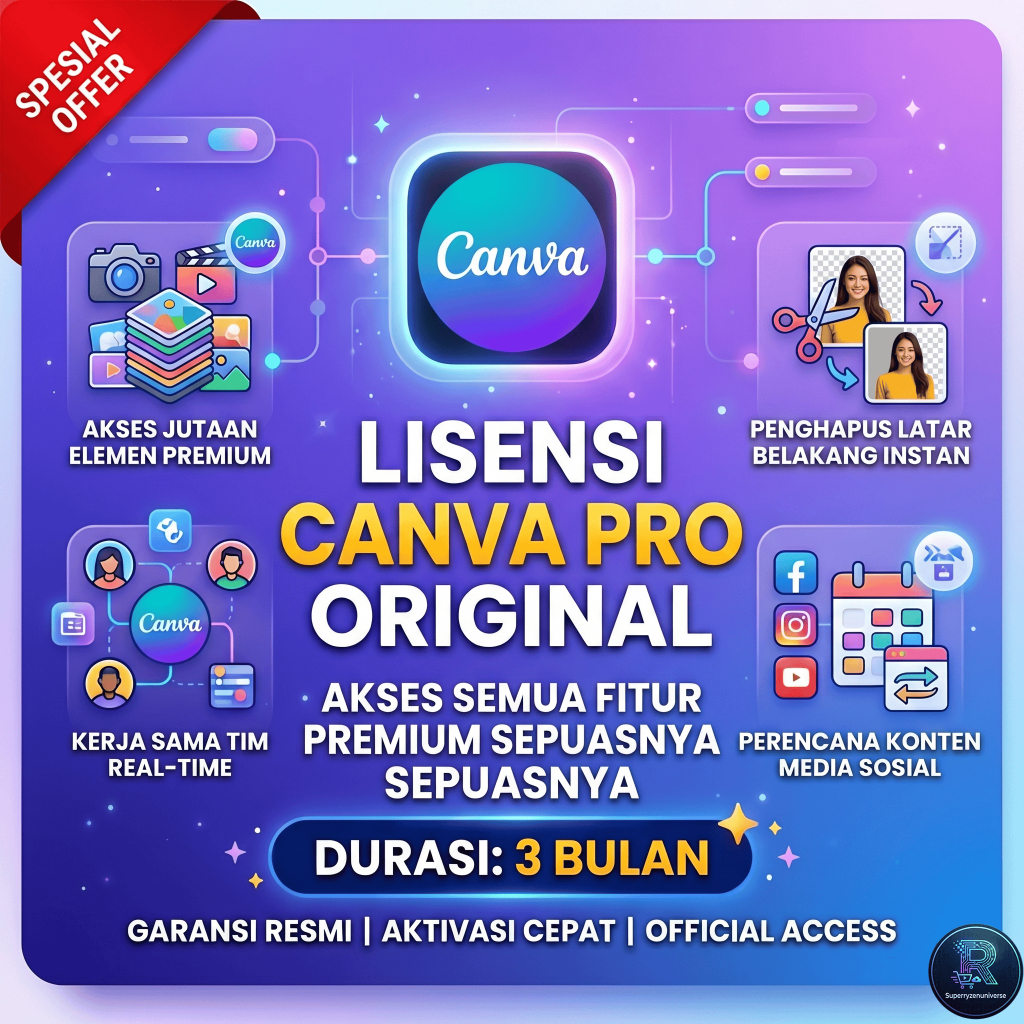 Canva PRO template 100000++ garansi lifetime