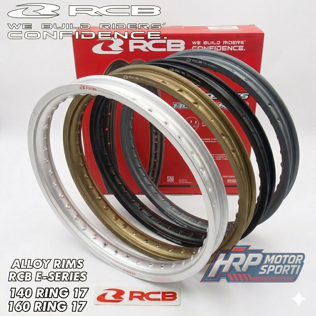 VELG ALLOY RIM RCB 140 160 RING 17 18 SILVER BRONZE TITANIUM GREY HITAM BLACK SANDBRUSH JERUK ORIGIN