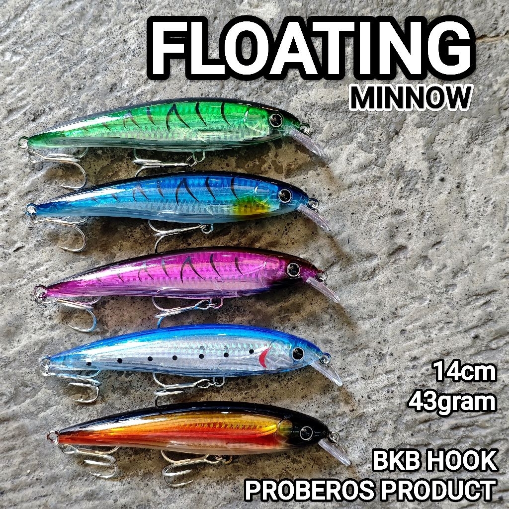 MINNOW FLOATING 43gram umpan pancing laut