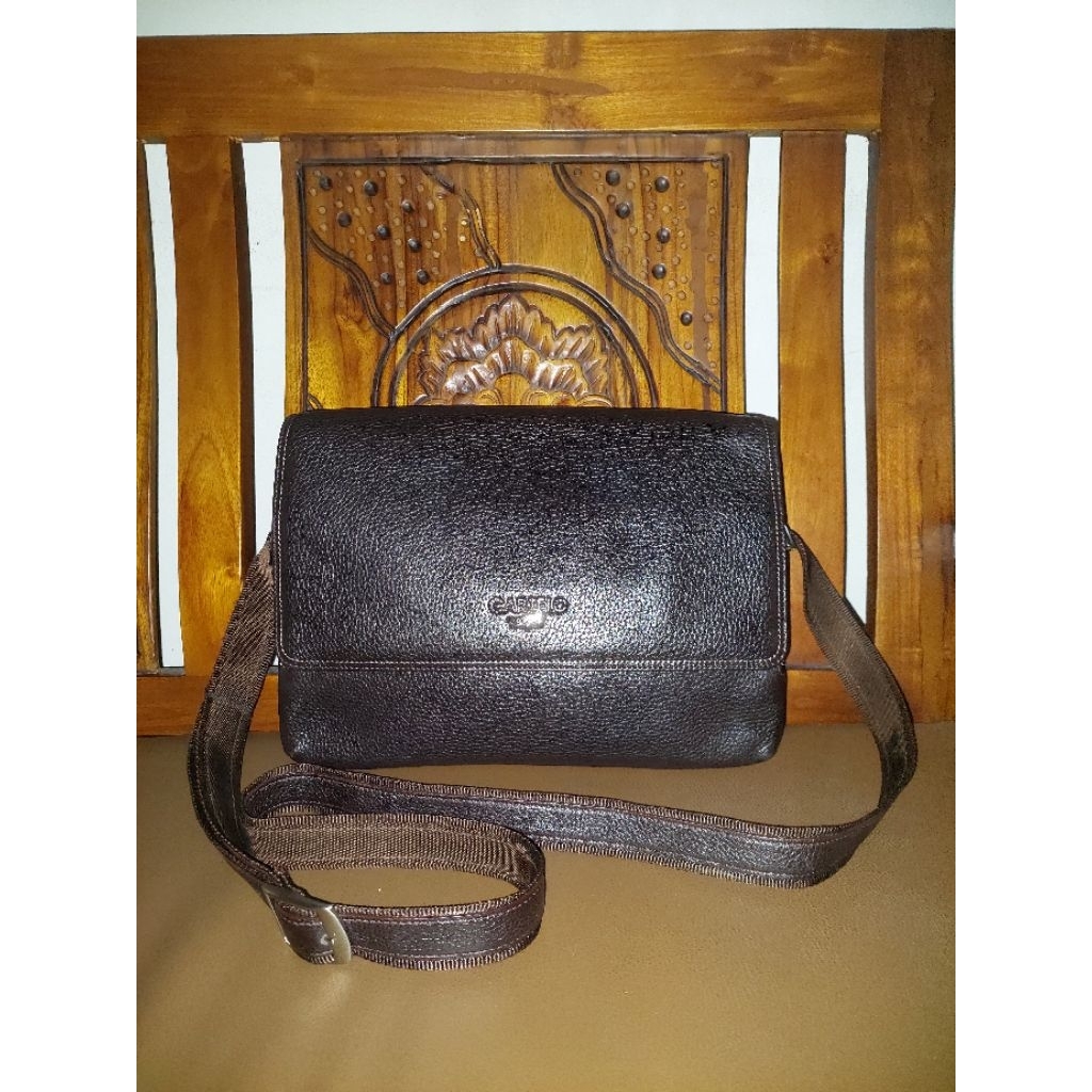 tas kerja kulit asli unisex Cartelo