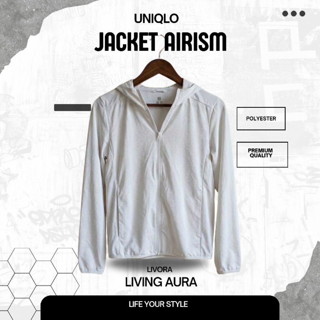 Jacket Uniqlo Airism Original Warna Putih