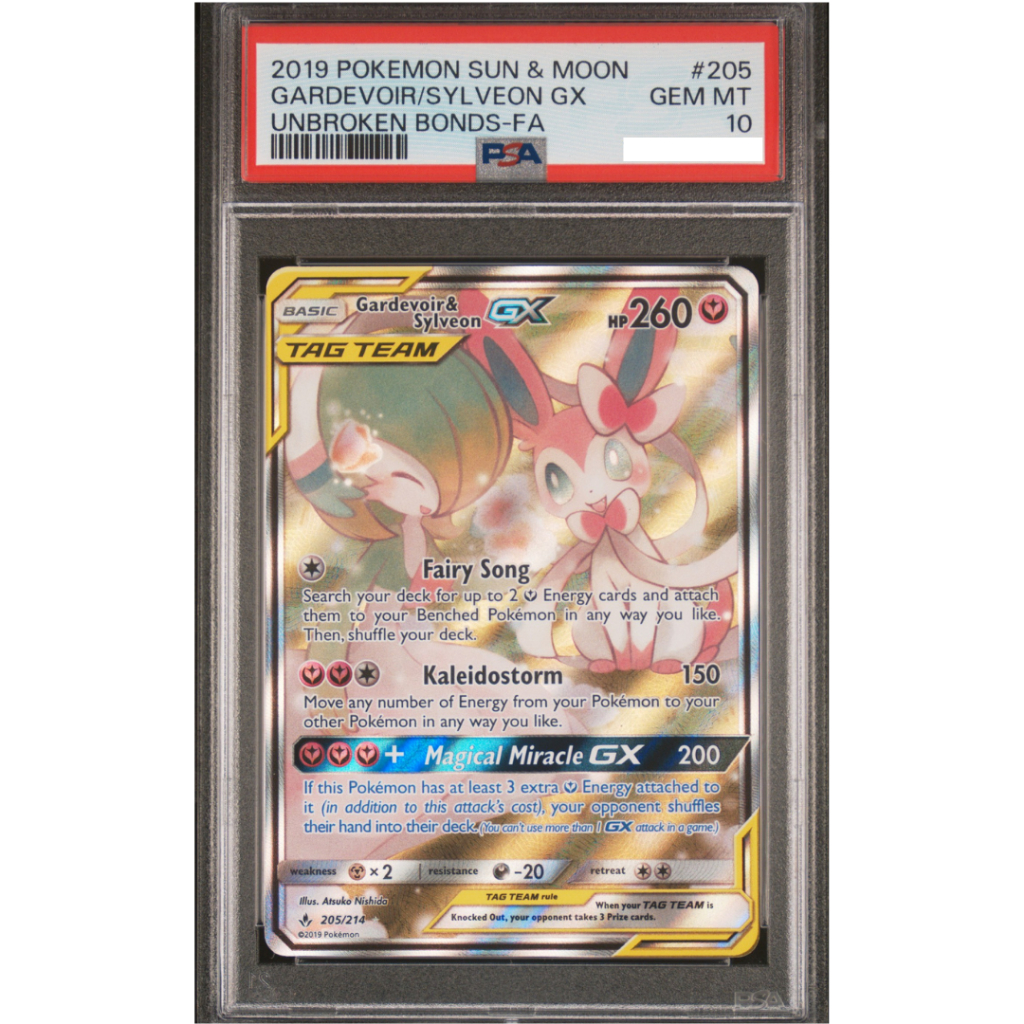 POKEMON TCG 2019 POKEMON SUN & MOON UNBROKEN BONDS #205 GARDEVOIR/SYLVEON GX UNBROKEN BONDS-FA