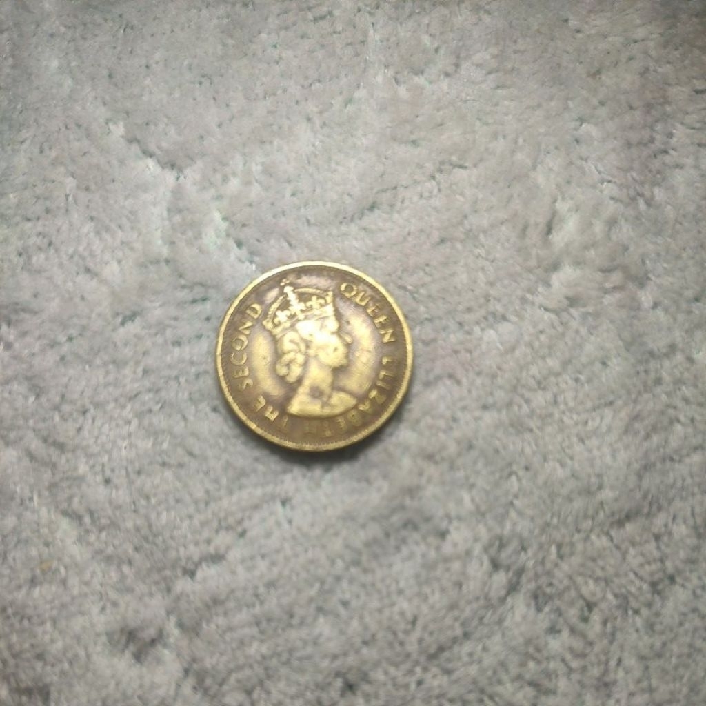 Koin kuno 10 Cent Hongkong 1971