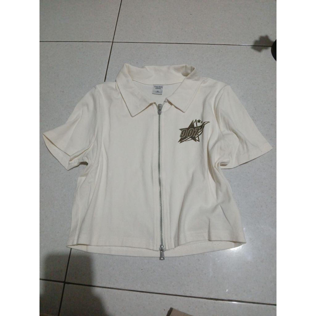 crop zipper second