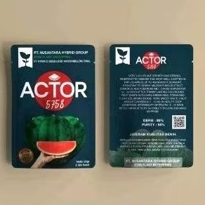 Benih Semangka ACTOR 5758 / Non Biji / Merah / Oval