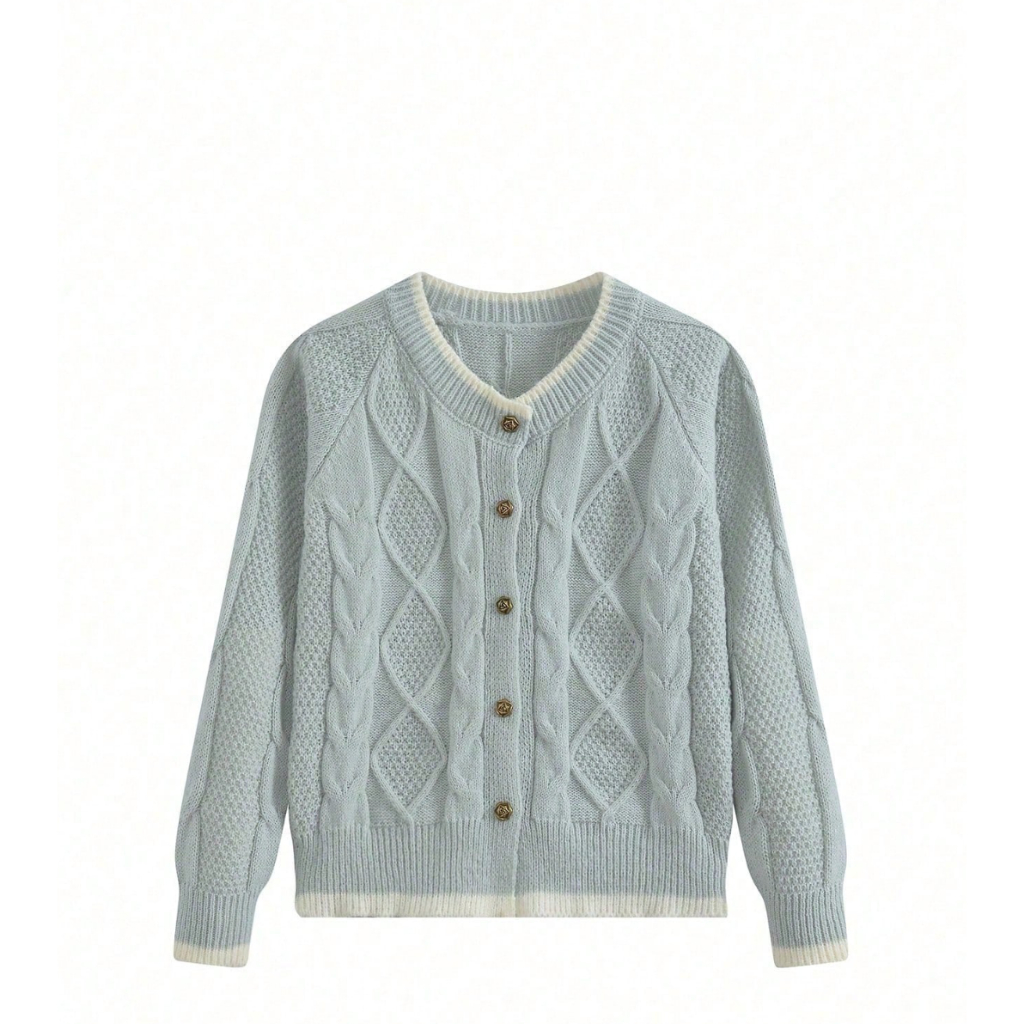 PO Shein Cardigan Rajut Wanita dengan Kancing Elegan Premium - Bisa Request Produk di Luar Display d