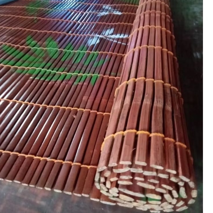Tirai spesial bambu wulung kulit. Krey outdoor atau indoor, kere gulung naik turun cocok buat teras 