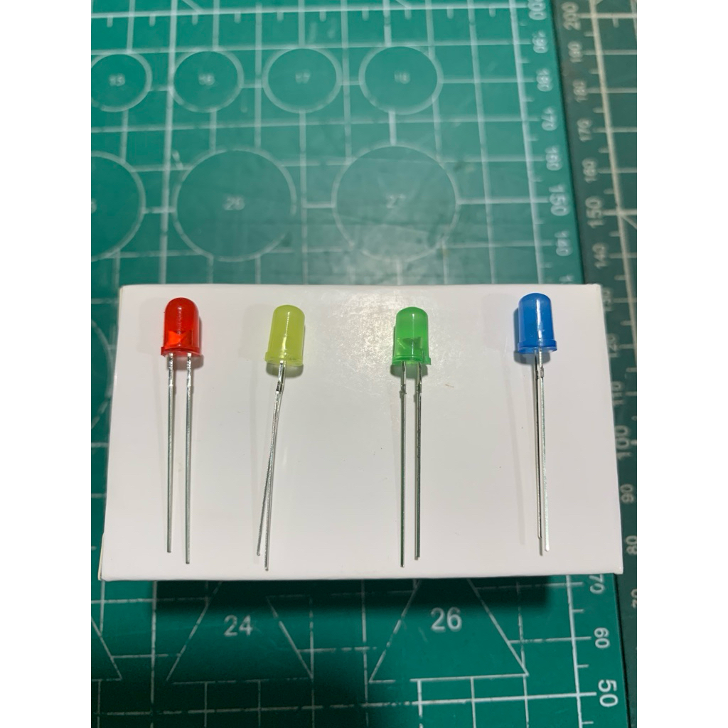 Lampu Led Merah Kuning Hijau Biru 5mm