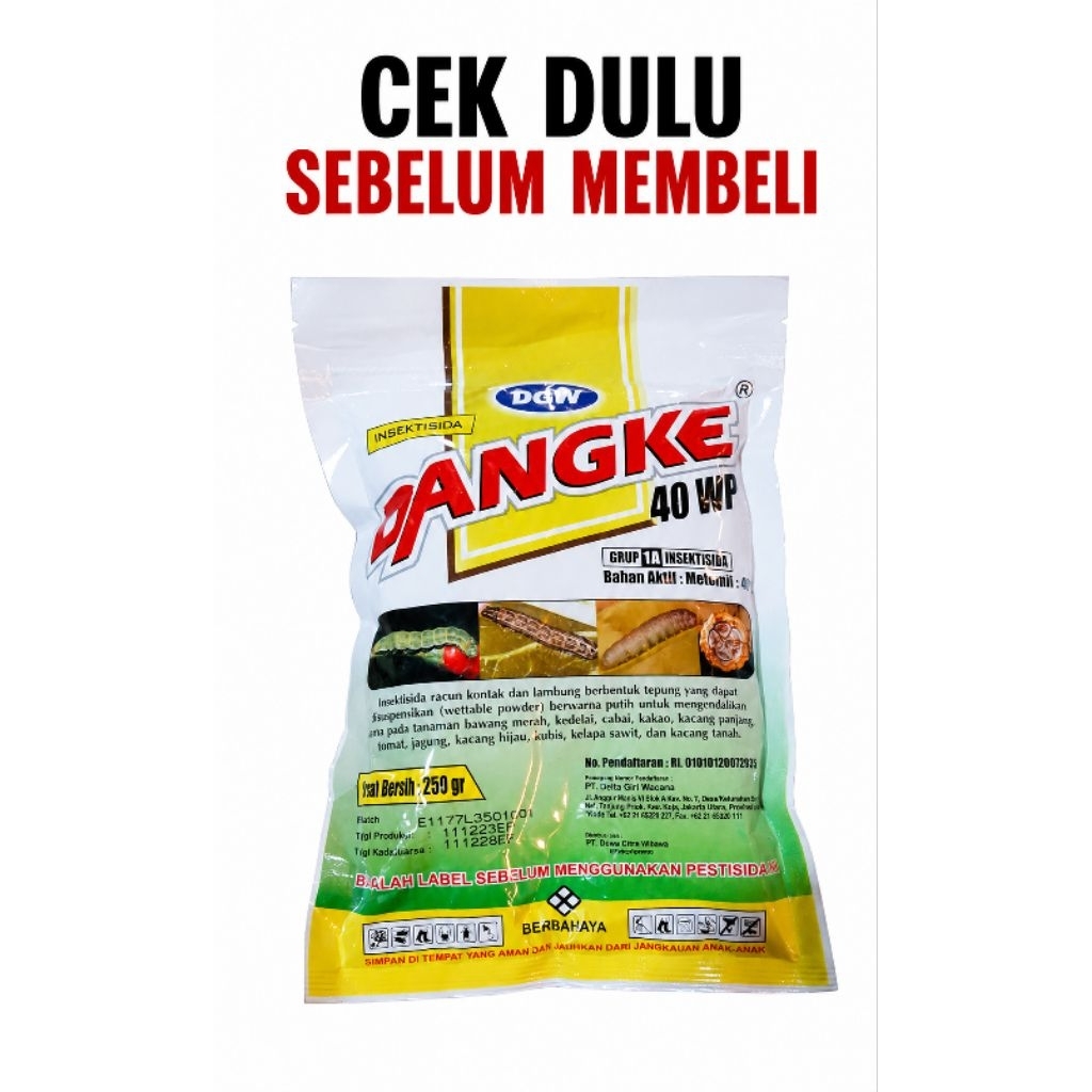 INSEKTISIDA DANGKE 40WP 250GRAM SISTEMIK METOMIL