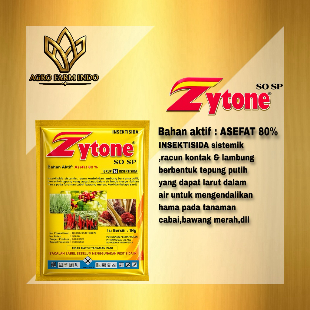 INSEKTISIDA ZYTONE 80sp/ASEFAT 80%/KEMASAN 1kg
