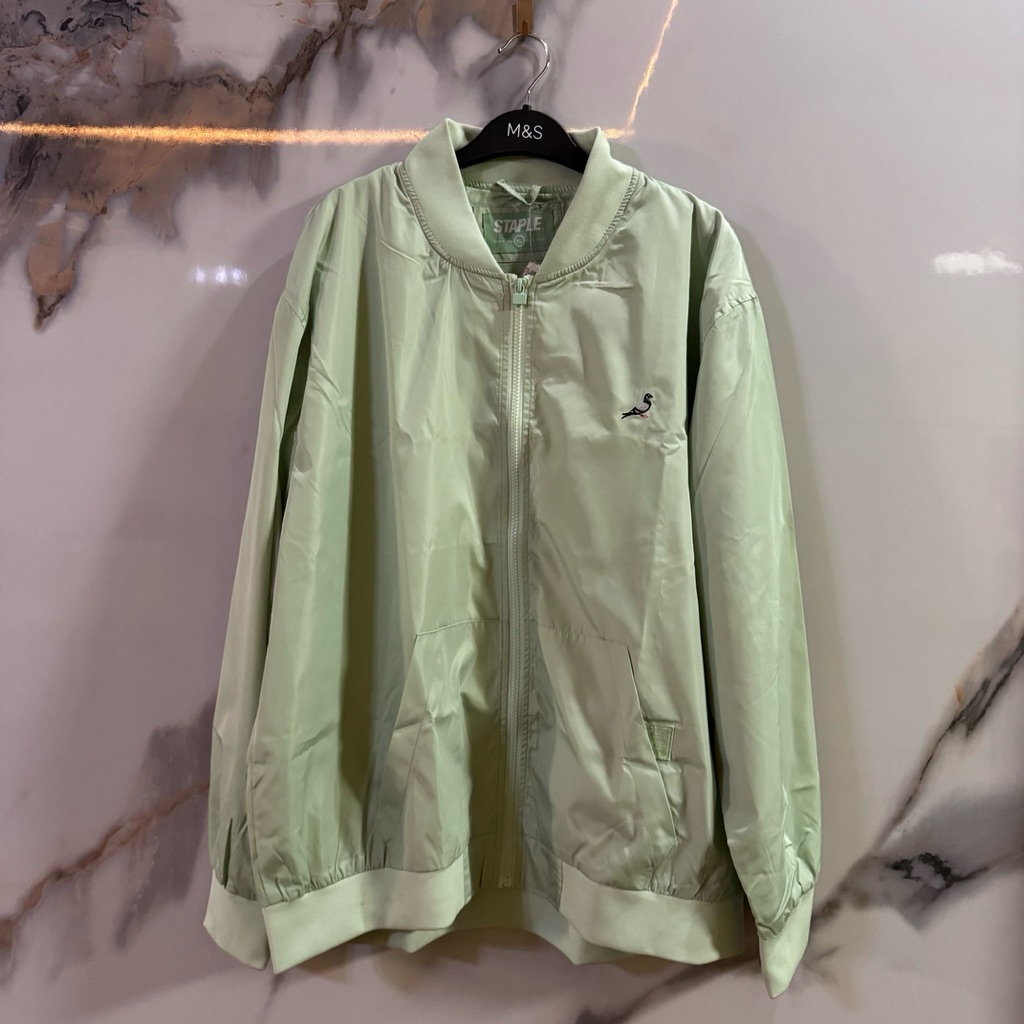 Bomber Jacket Nylon Staple Pigeon Seafoam Cream Original Brand New Size XL