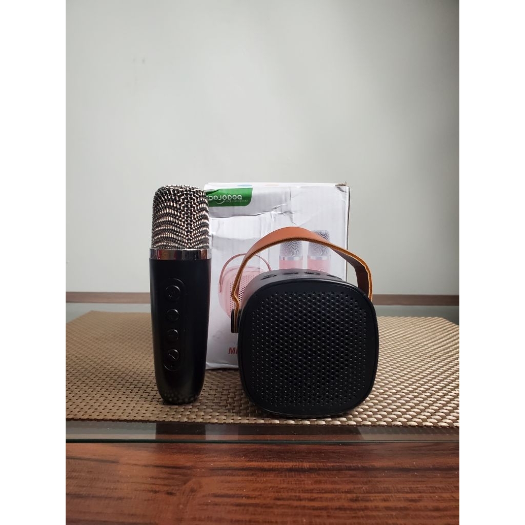 Speaker karaoke mini Goojodoq plus 1 mikrofon Wireless