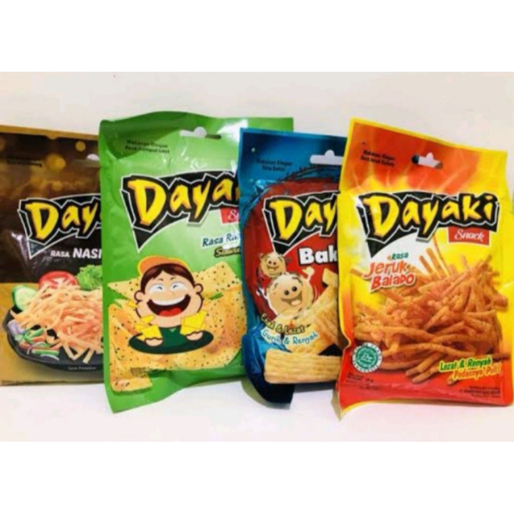Dayaki snack renyah 1 pack 10 bks