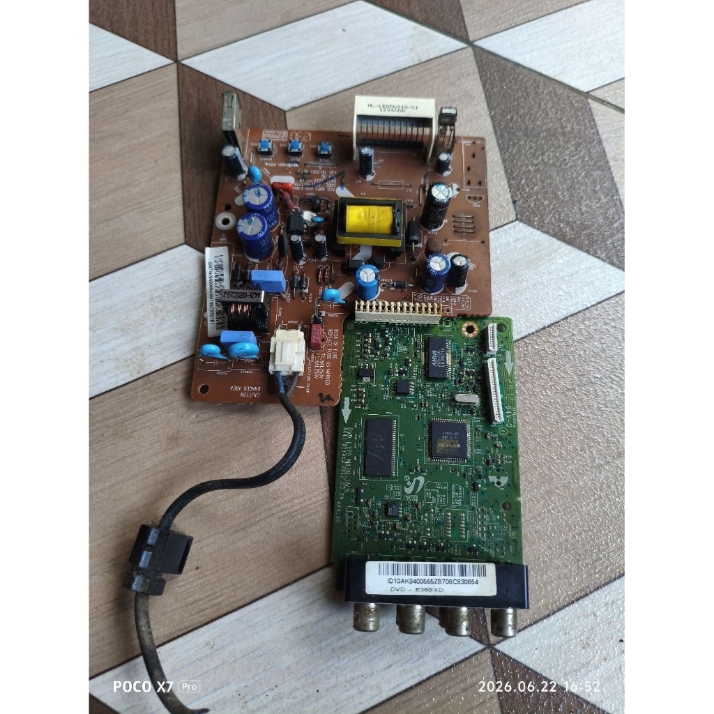 MPEG dan PSU power suplai DVD Samsung E360K second bekas