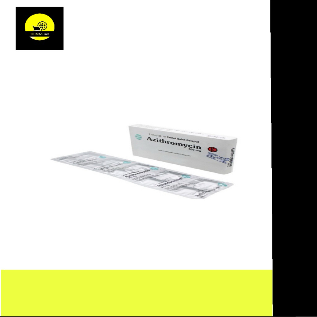 AZITHROMYCIN000 500MG KIMIA FARMA STRIP 10 TABLET