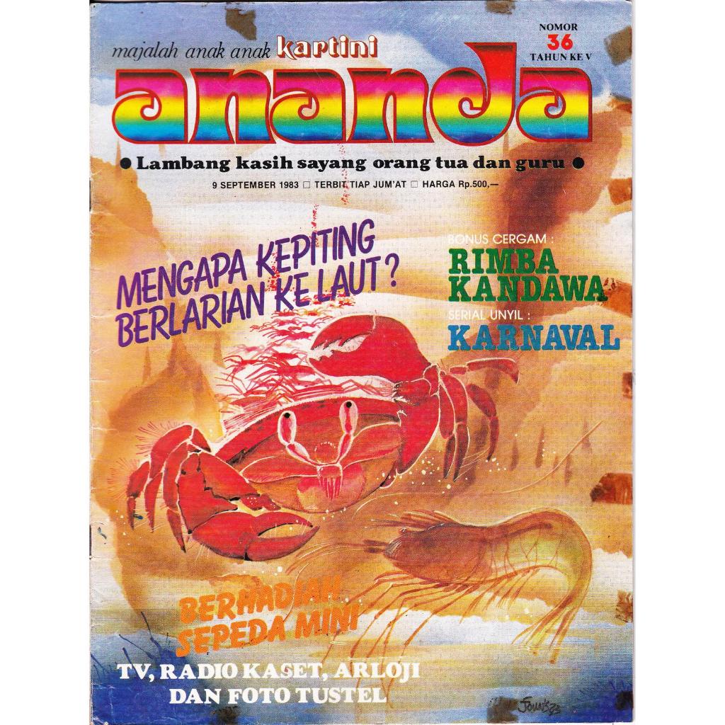 Majalah Jadul Ananda 9 September 1983 Edisi Unyil
