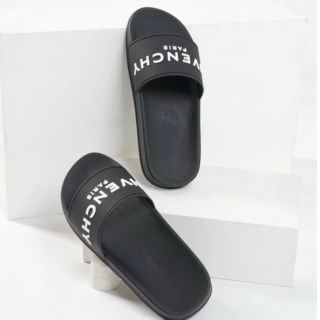 Givenchy Logo sandal Slide Hitam Putih Premium Unisex