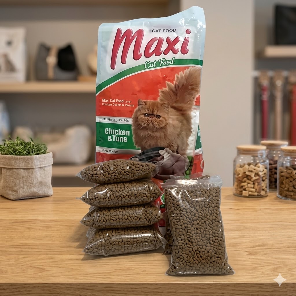 MAKANAN/ PAKAN KUCING MAXI/ reepack pakan kucing