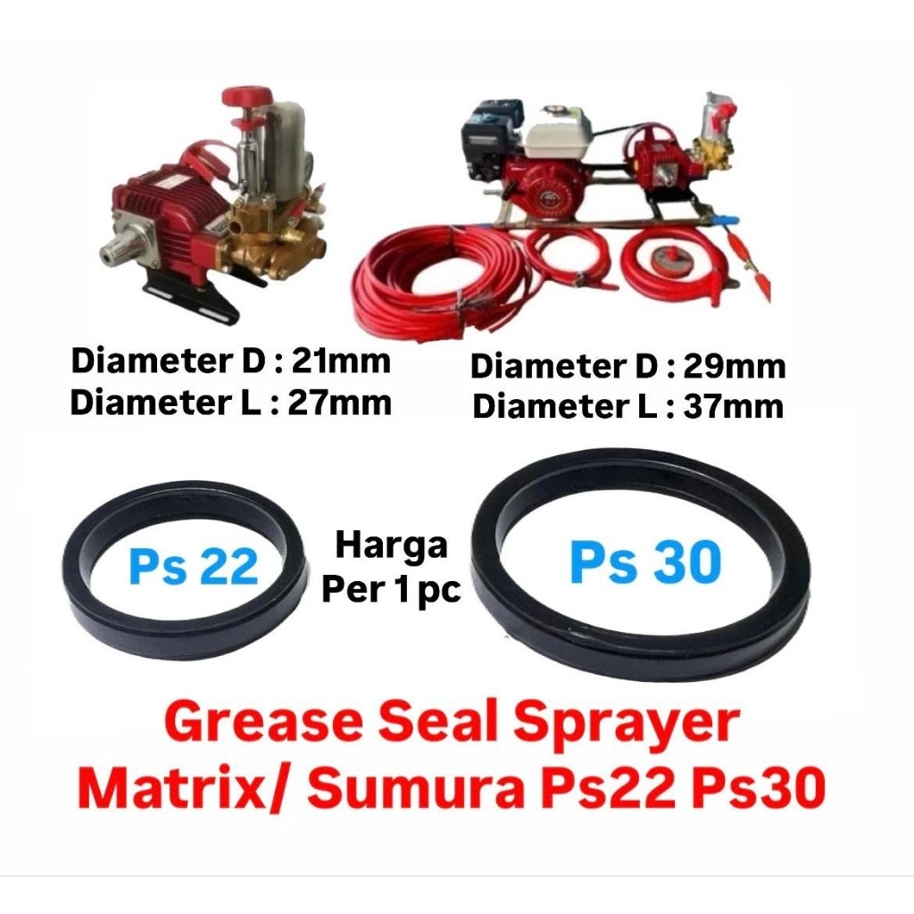 Grease Seal Mesin Sprayer Matrix Sumura Ps22 Ps30