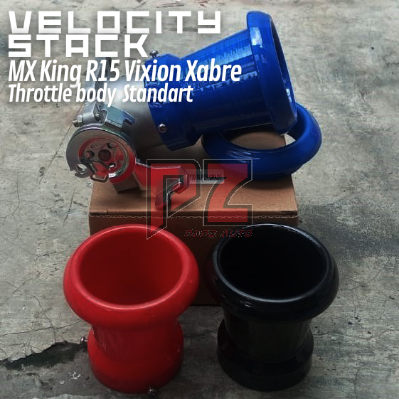Velocity Stack MX King R15 Vixion Xabre TB Std Standar Velo Stacks Corong Throttle Body