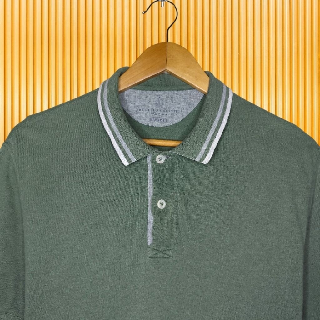 BRUNELLO CUCINELLI kaos kerah polo shirts pria