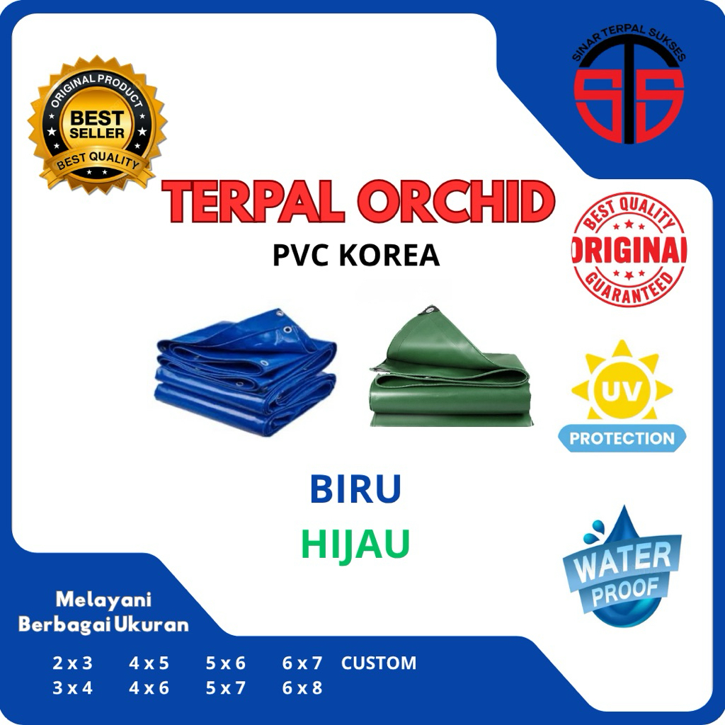 TERPAL ORCHID PVC KOREA 2x3 3x4 4x5 4x6