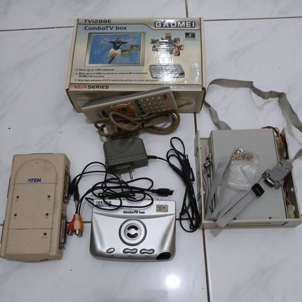 Bundling 3 item barang Combo tv box analog Gadmei CARD Reader PC Desktop Printer Sharing
