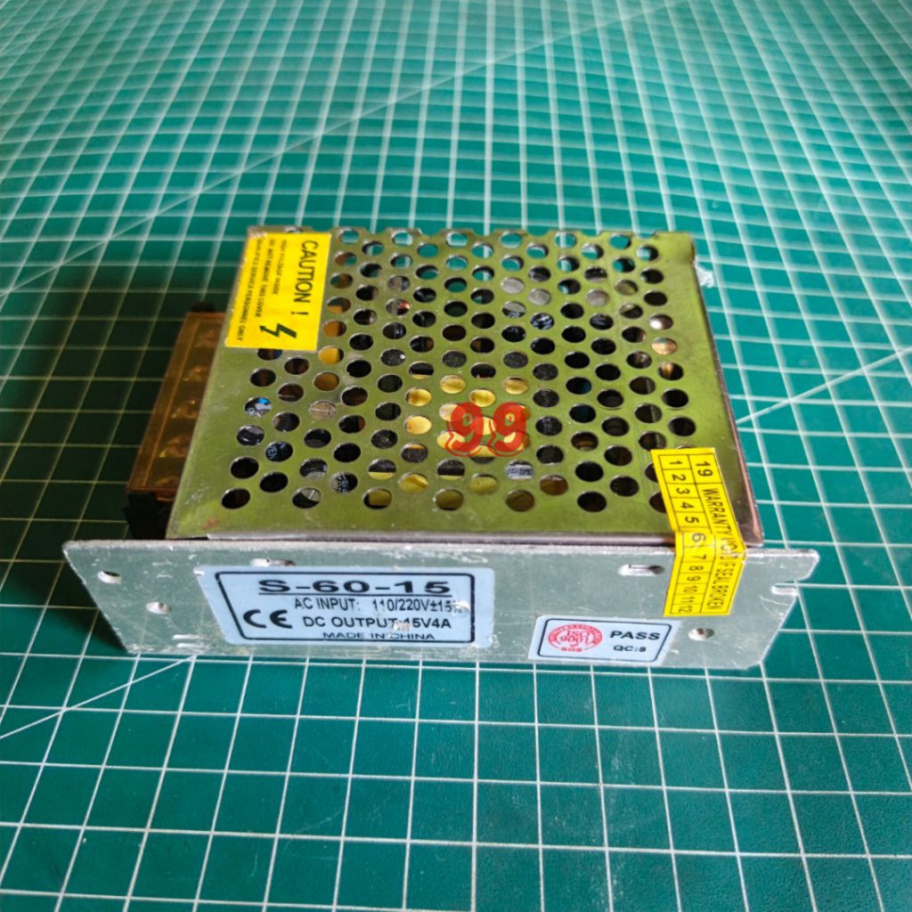 power supply jaring 60w 15v 4A 12v 5A smps 12v 5A 15v 4A adaptor 12v 5A  15v 4A