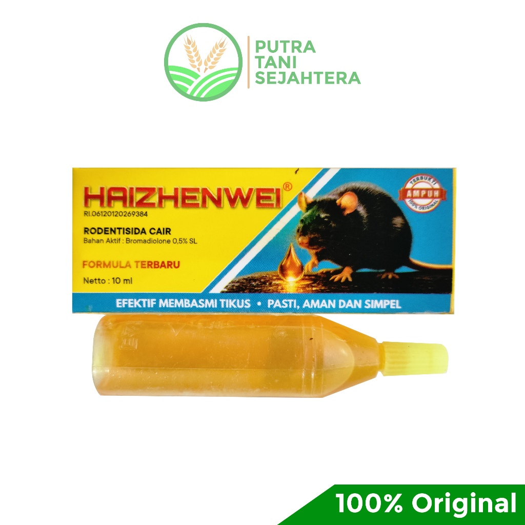 Rodentisida/Racun Tikus HAIZHENWEI 10ml pembasmi tikus efektif cairan kuning