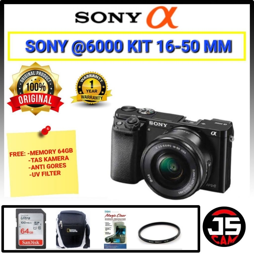 KAMERA SONY A6000 KIT 16-50MM / SONY A6000 KIT 16-50 MM
