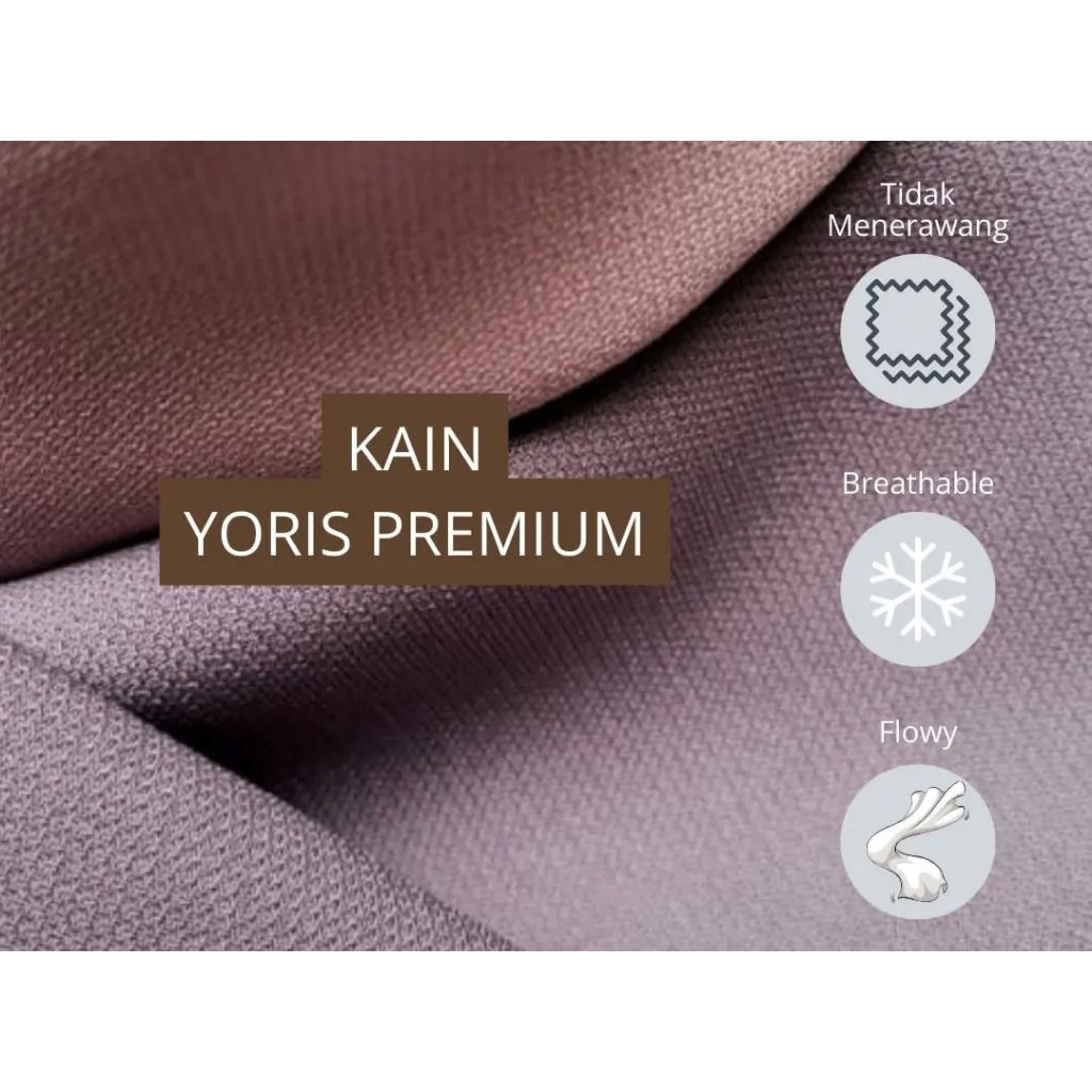kain meteran Paulista yoris polos premium/kain Yoris premium/kain Yoris super platinum