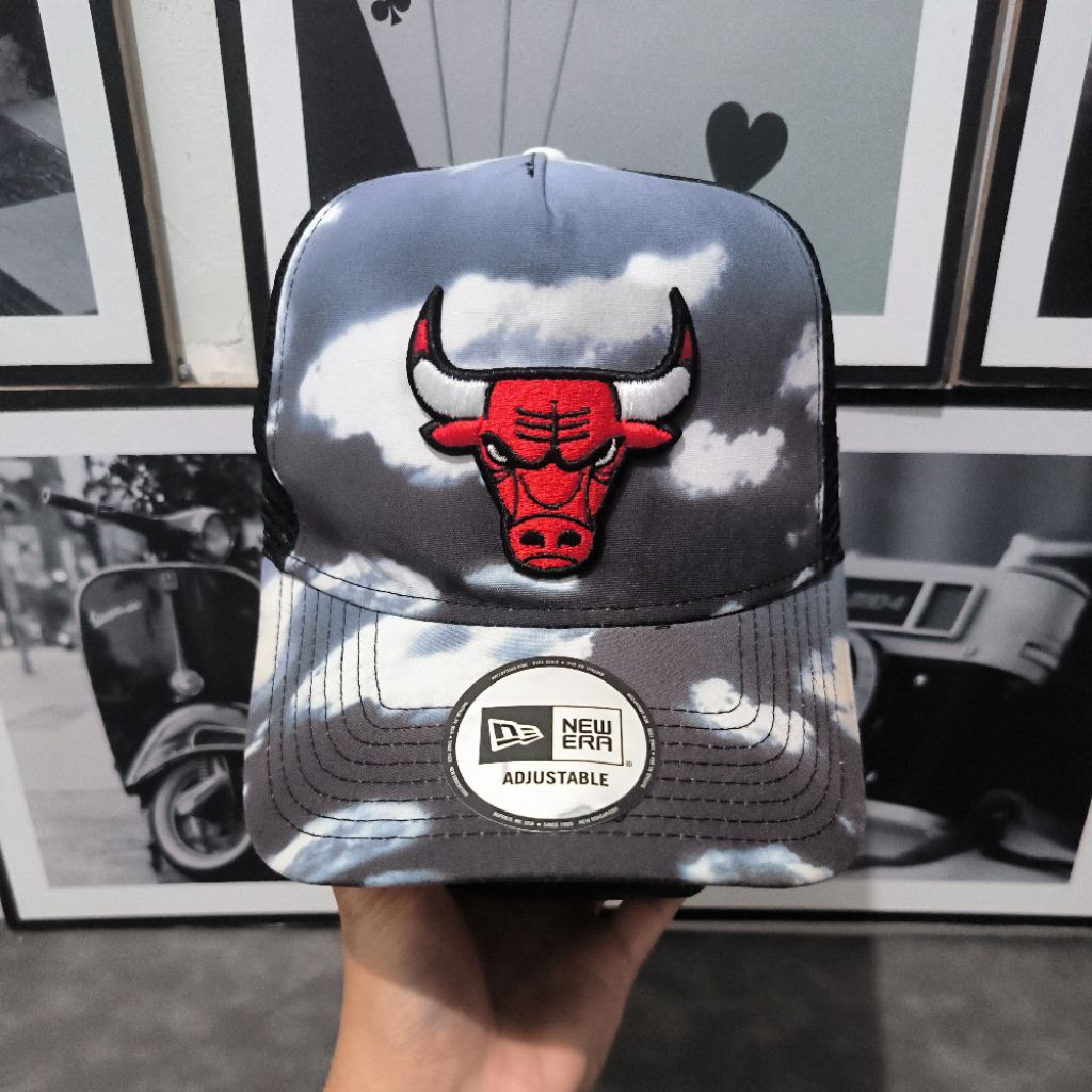 Topi New Era Chicago Bulls AFrame Trucker Original
