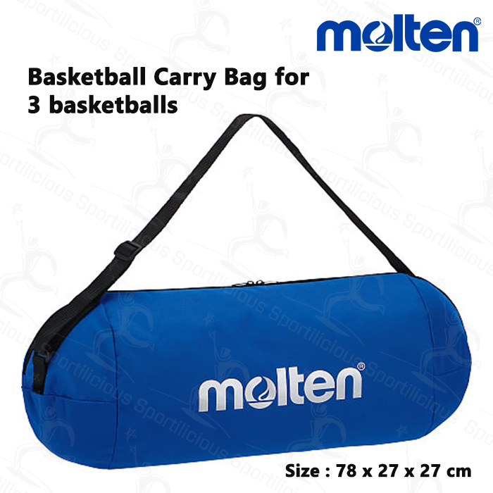 Molten Basketball Carry Bag EB0043-B Blue Original Tas Bola Basket Molten isi 3 Bola