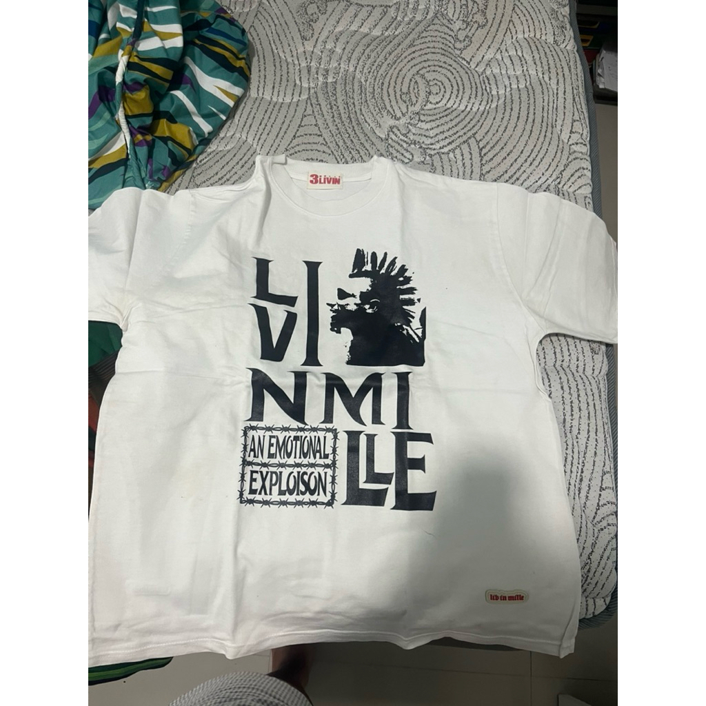 Livin Mille BOMB CITY WHITE TEE