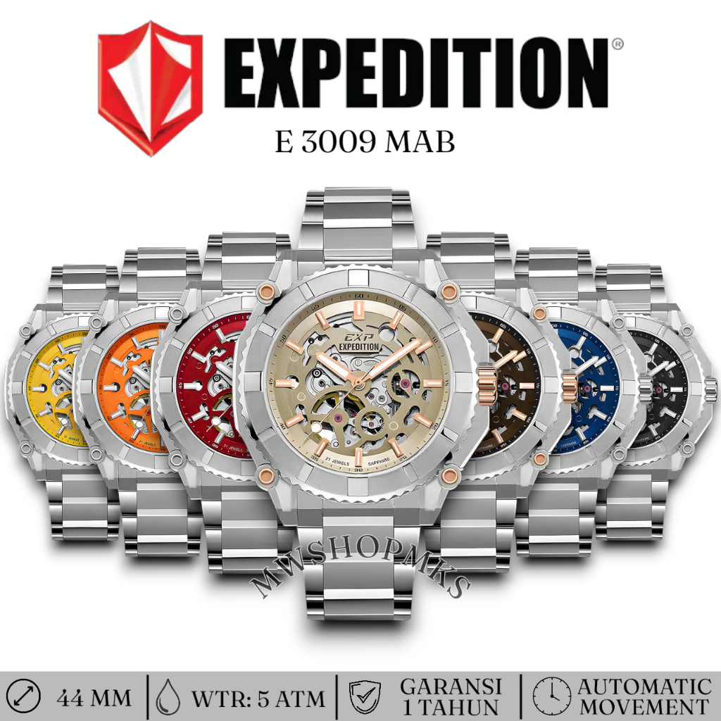 Jam Pria Expedition E3009 E 3009 E3009MA Automatic Limited Edition Original Garansi Resmi