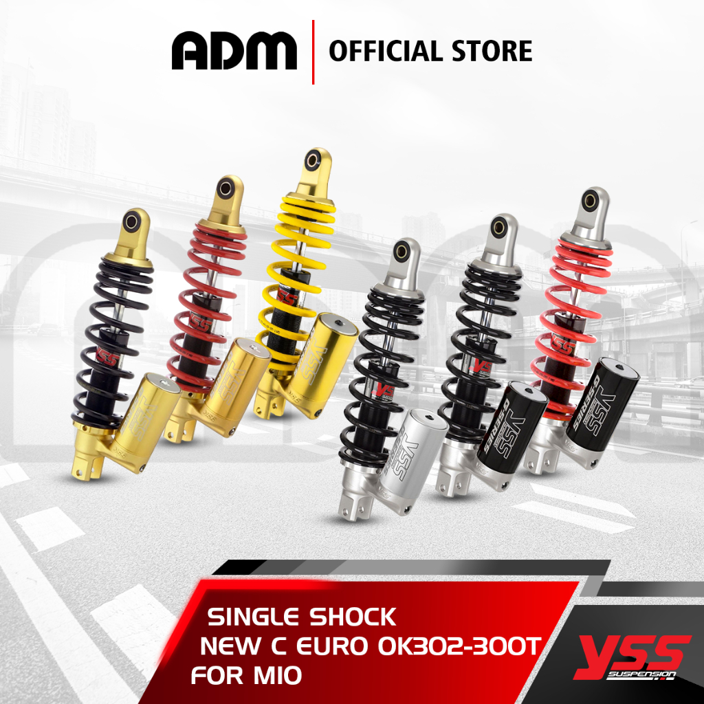 YSS Single Shock New C Euro for Mio 300mm (Tabung Bawah)